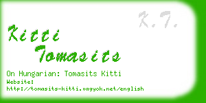 kitti tomasits business card